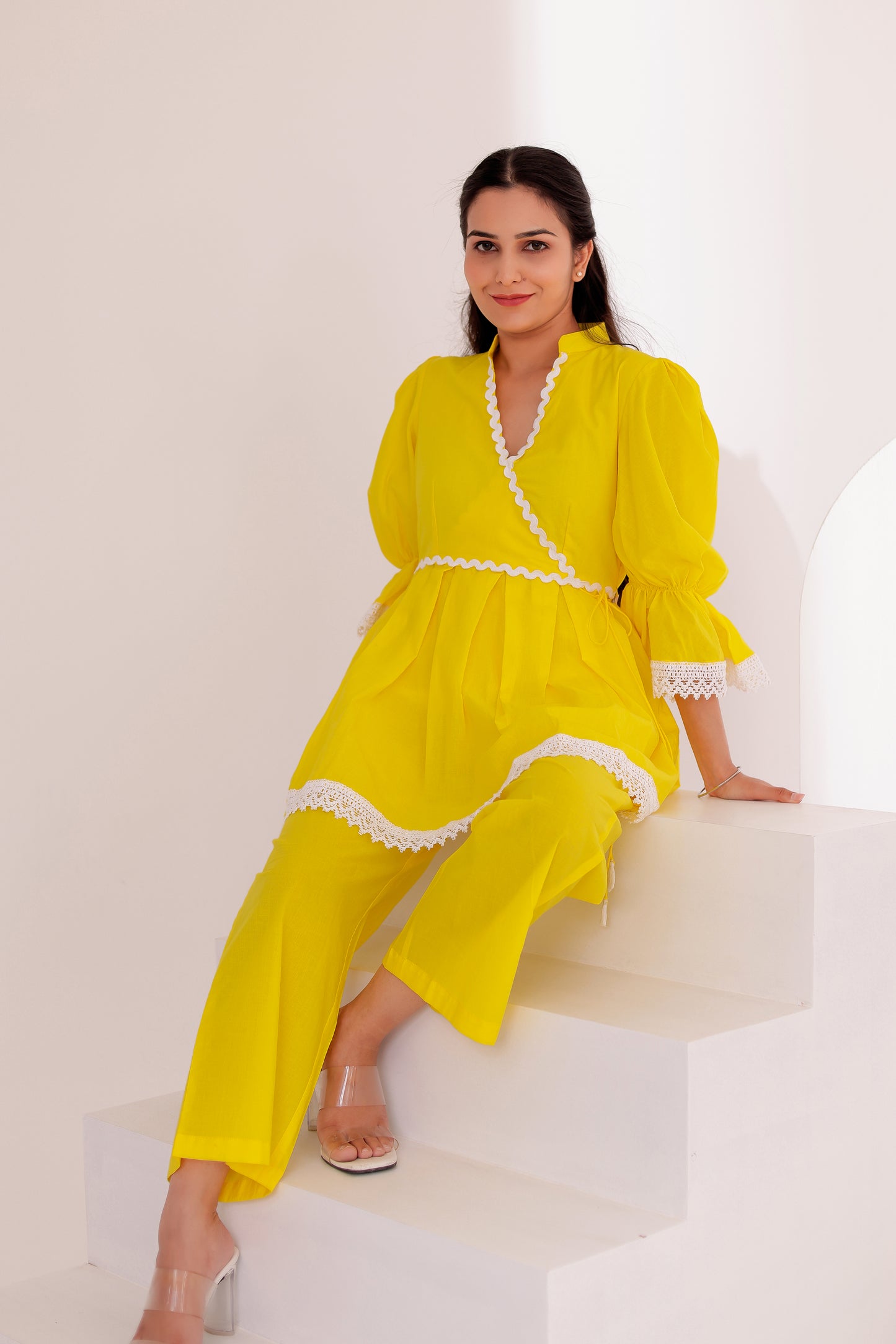 Beautiful Daisy Yellow Co-ord Set