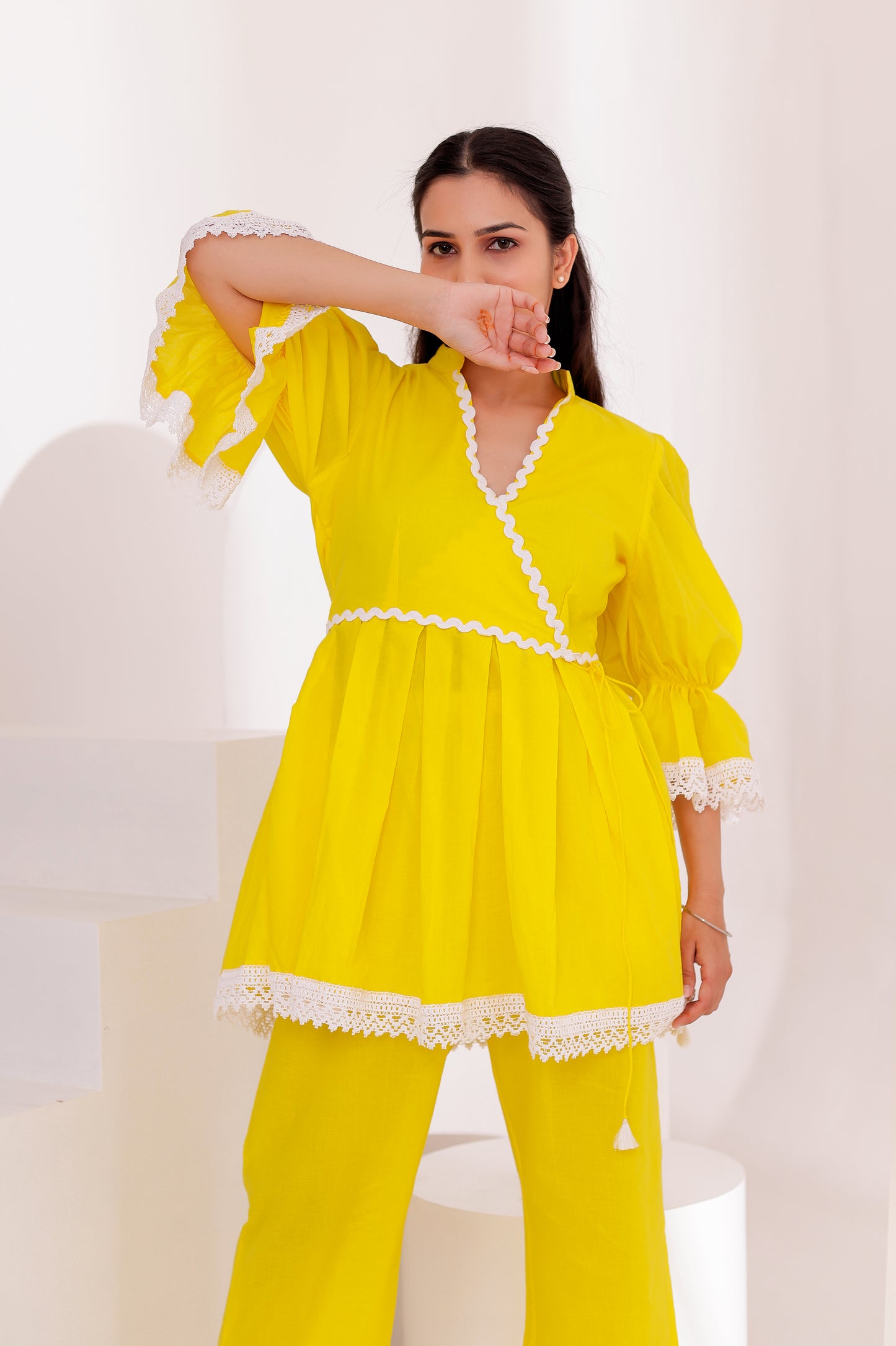 Beautiful Daisy Yellow Co-ord Set