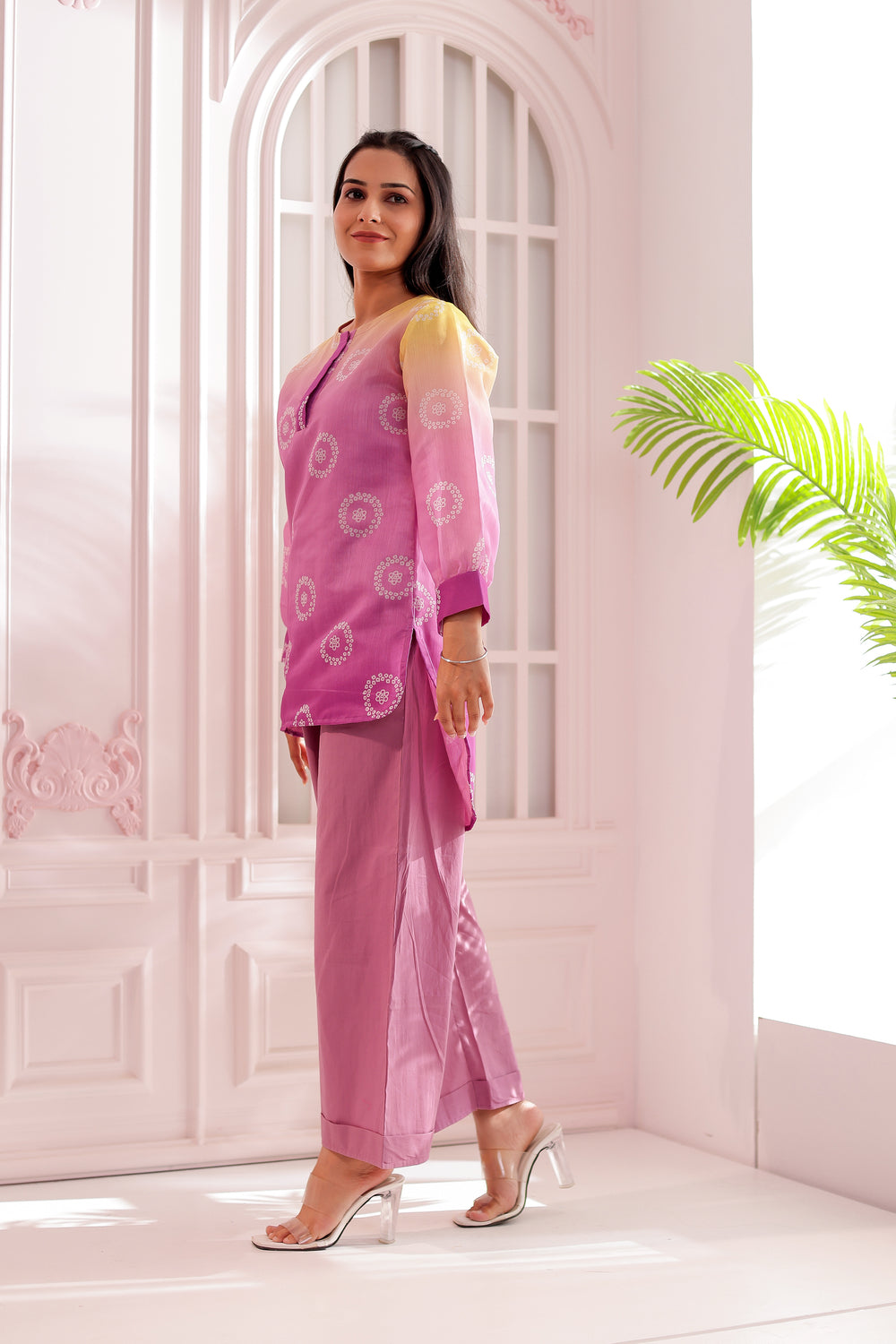 Bhandani Printed Chanderi Co-ord Set