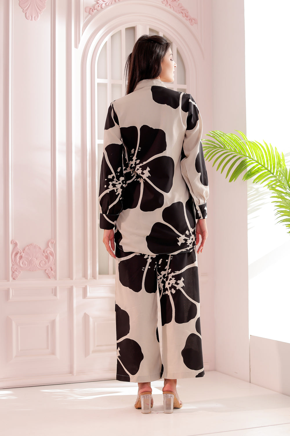 Jasmine Beige & Black Printed Co-ord Set