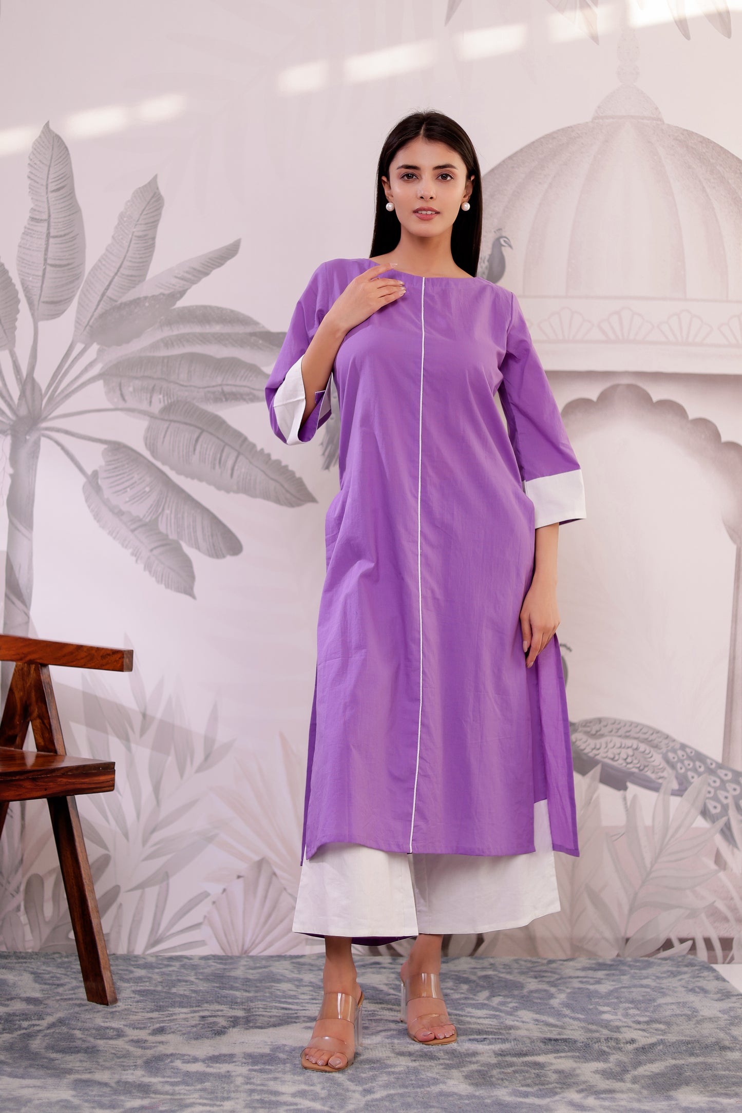 Lylla Everyday Cotton Kurta Co-ord Set