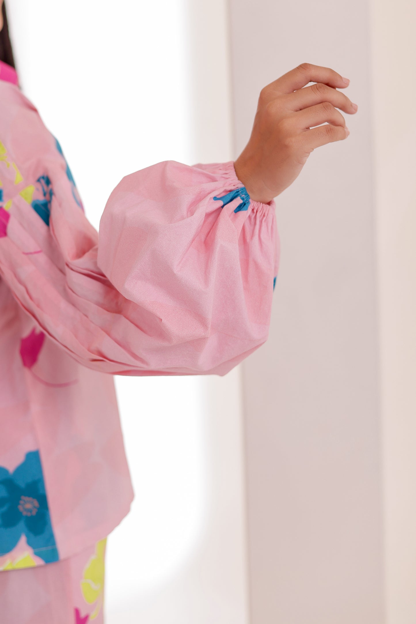 Pink Printed Cotton Shirt