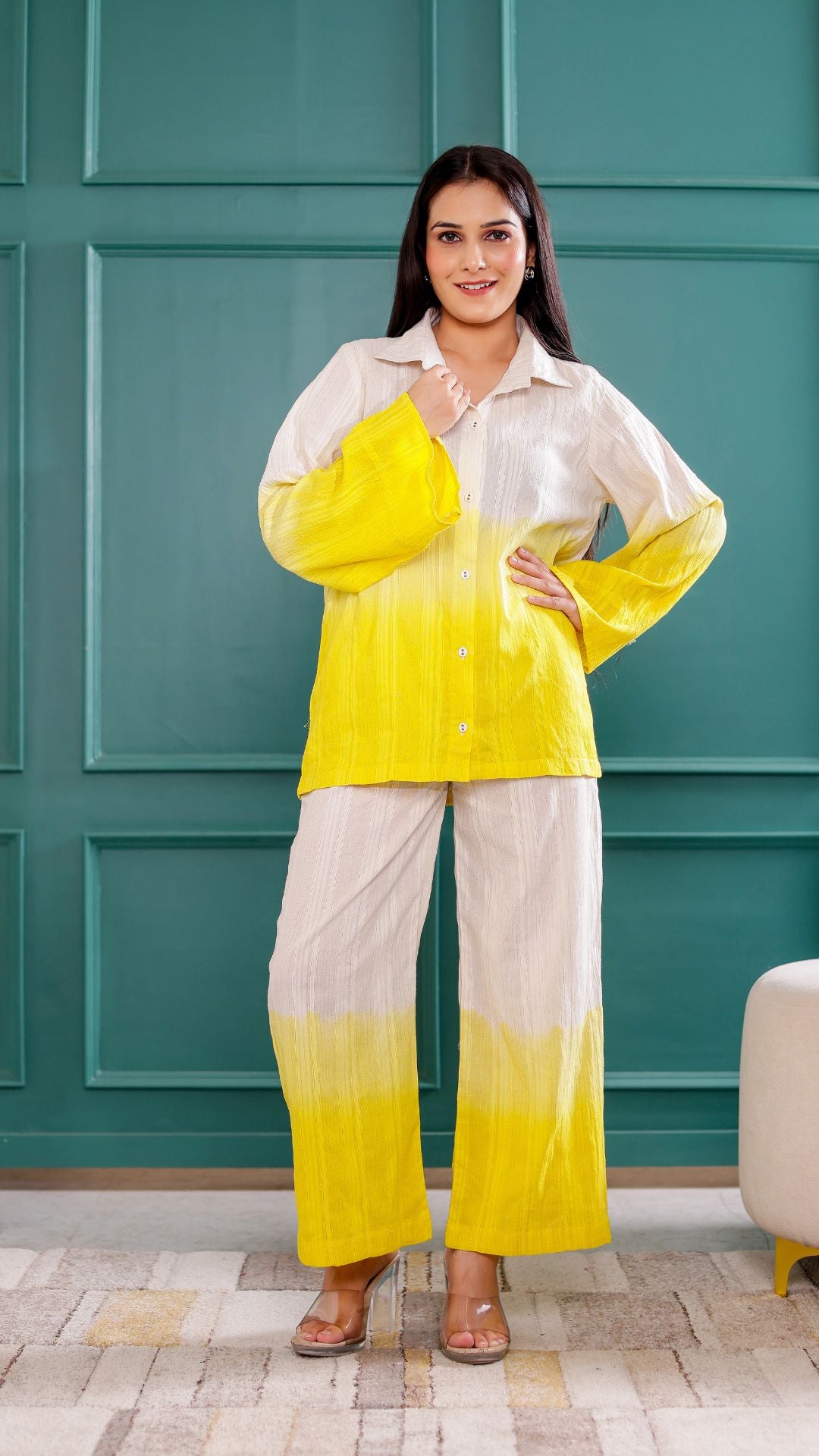 Yellow Ombre Co-ord Set