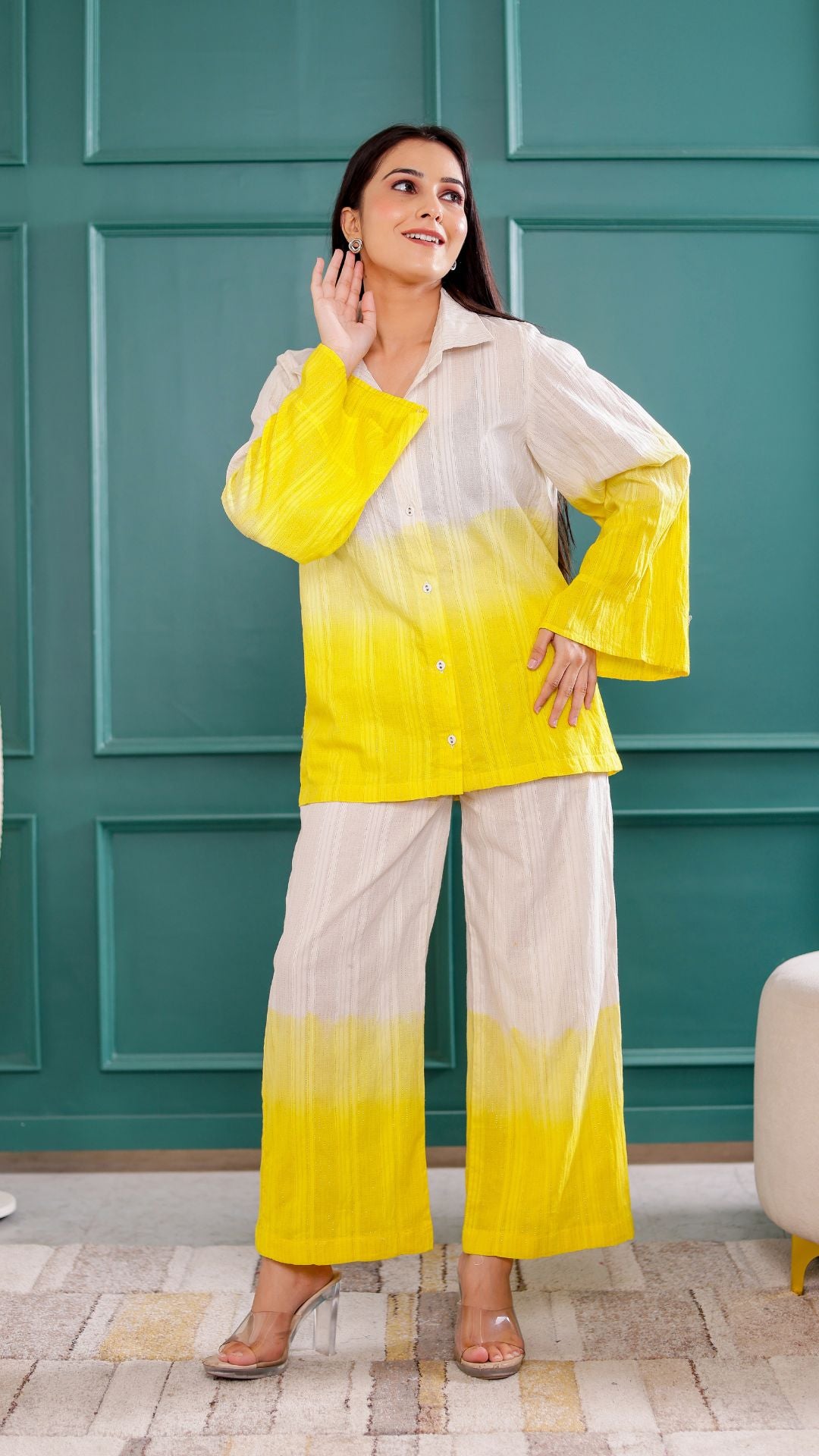 Yellow Ombre Co-ord Set