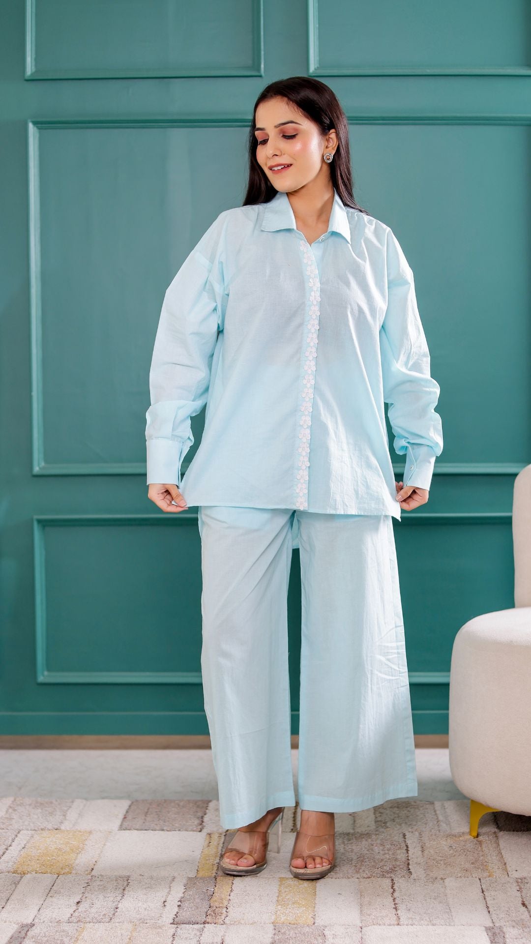 Pastel Blue Co-ord Set