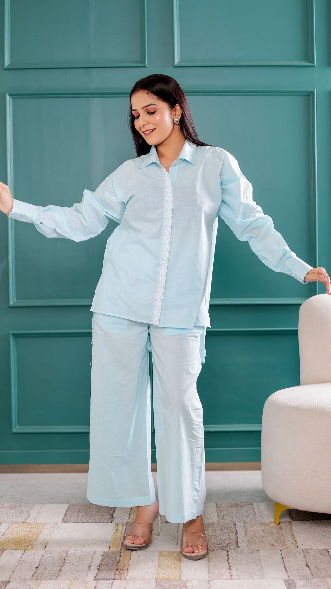 Pastel Blue Co-ord Set