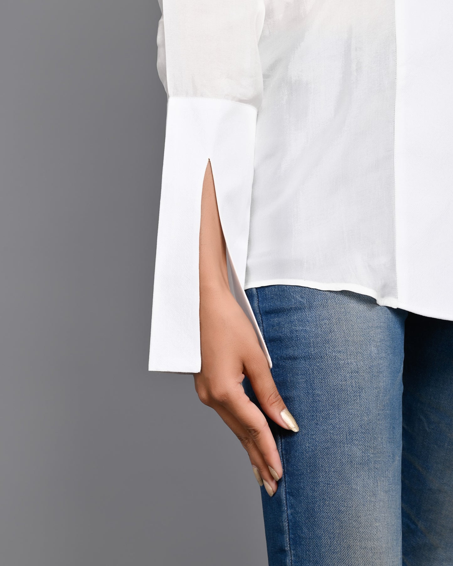 White Uppada Luxury Shirt