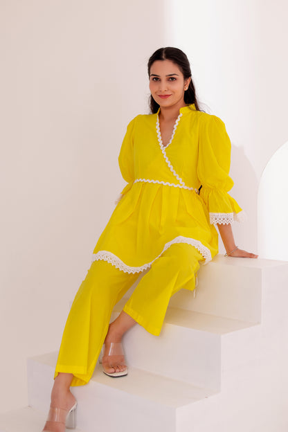 Beautiful Daisy Yellow Co-ord Set