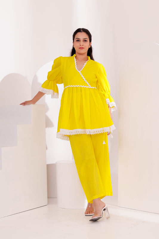 Beautiful Daisy Yellow Co-ord Set