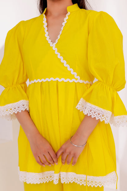 Beautiful Daisy Yellow Co-ord Set