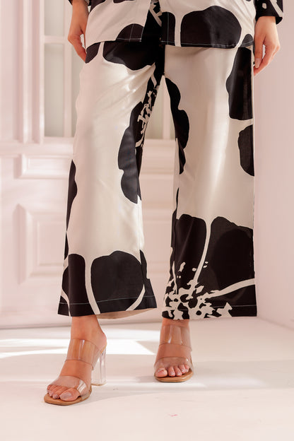 Jasmine Beige & Black Printed Co-ord Set