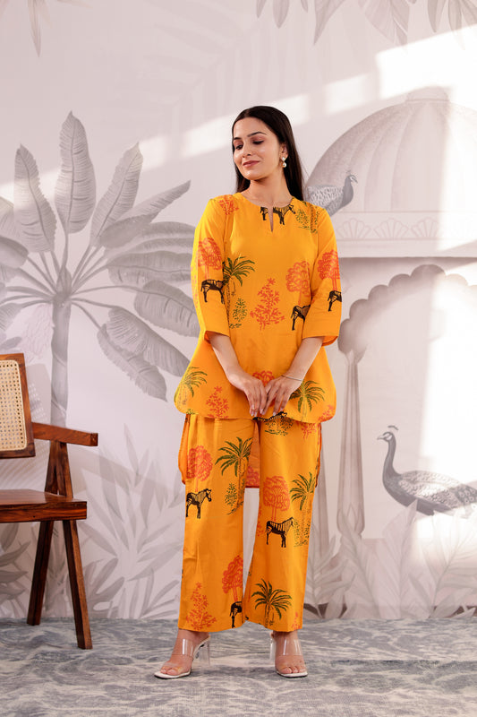 Jungle Blooms Printed Co-ord Set