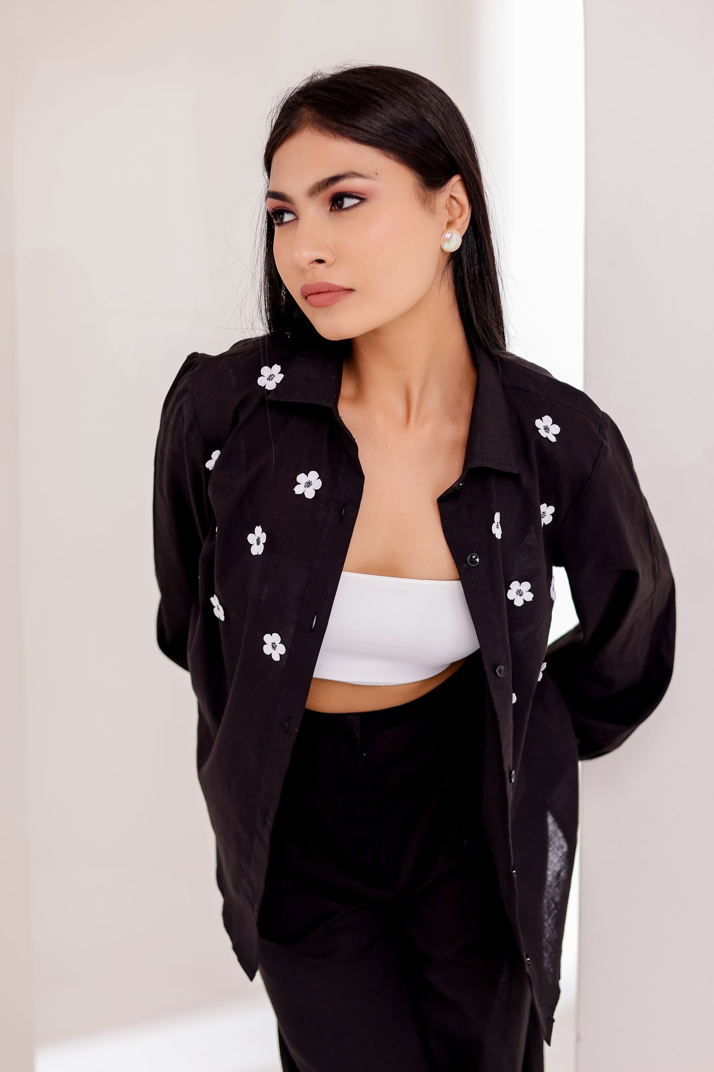 Black Applique Co-ord Set
