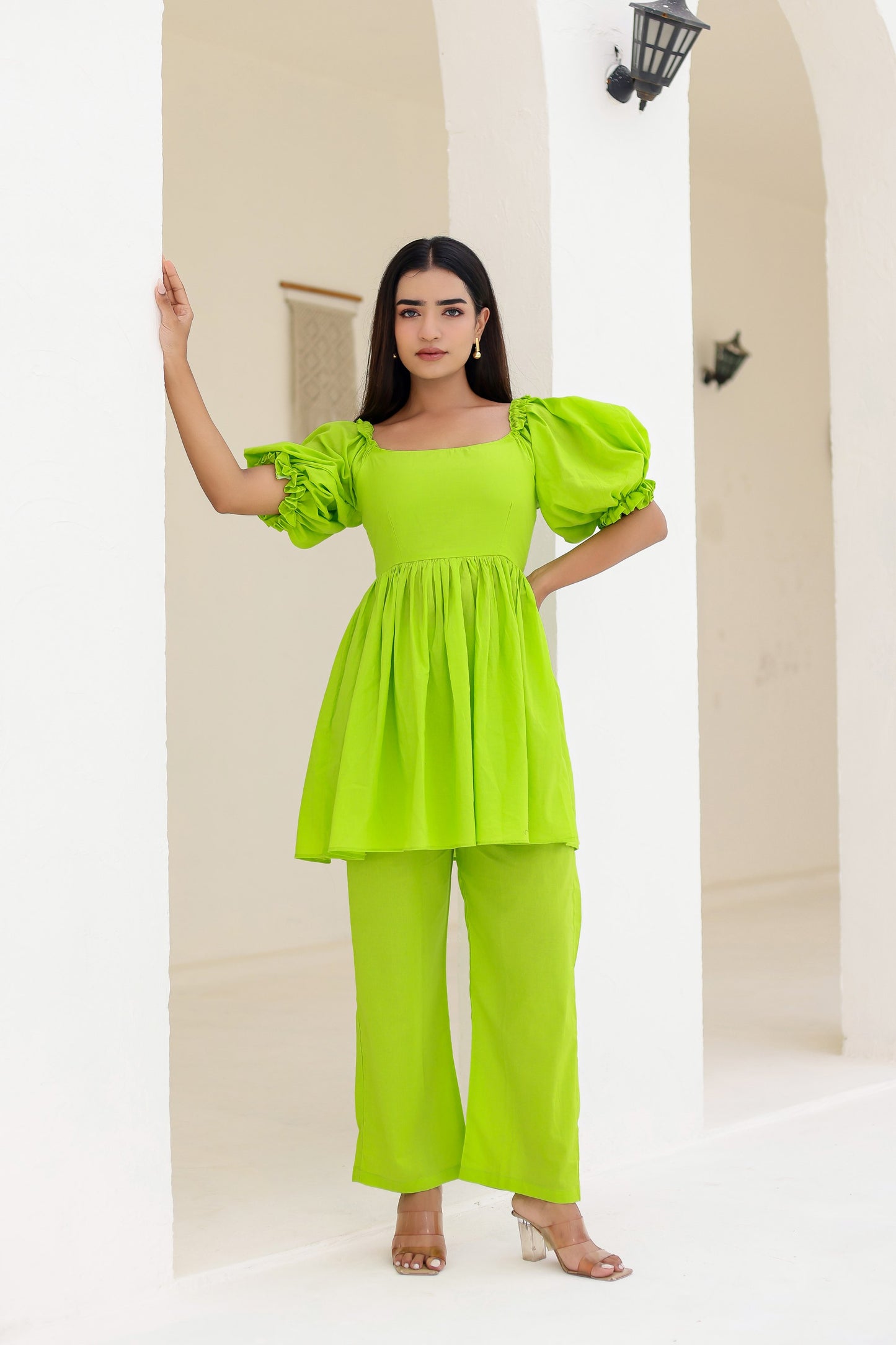 Luna Neon Green Co-ord Set