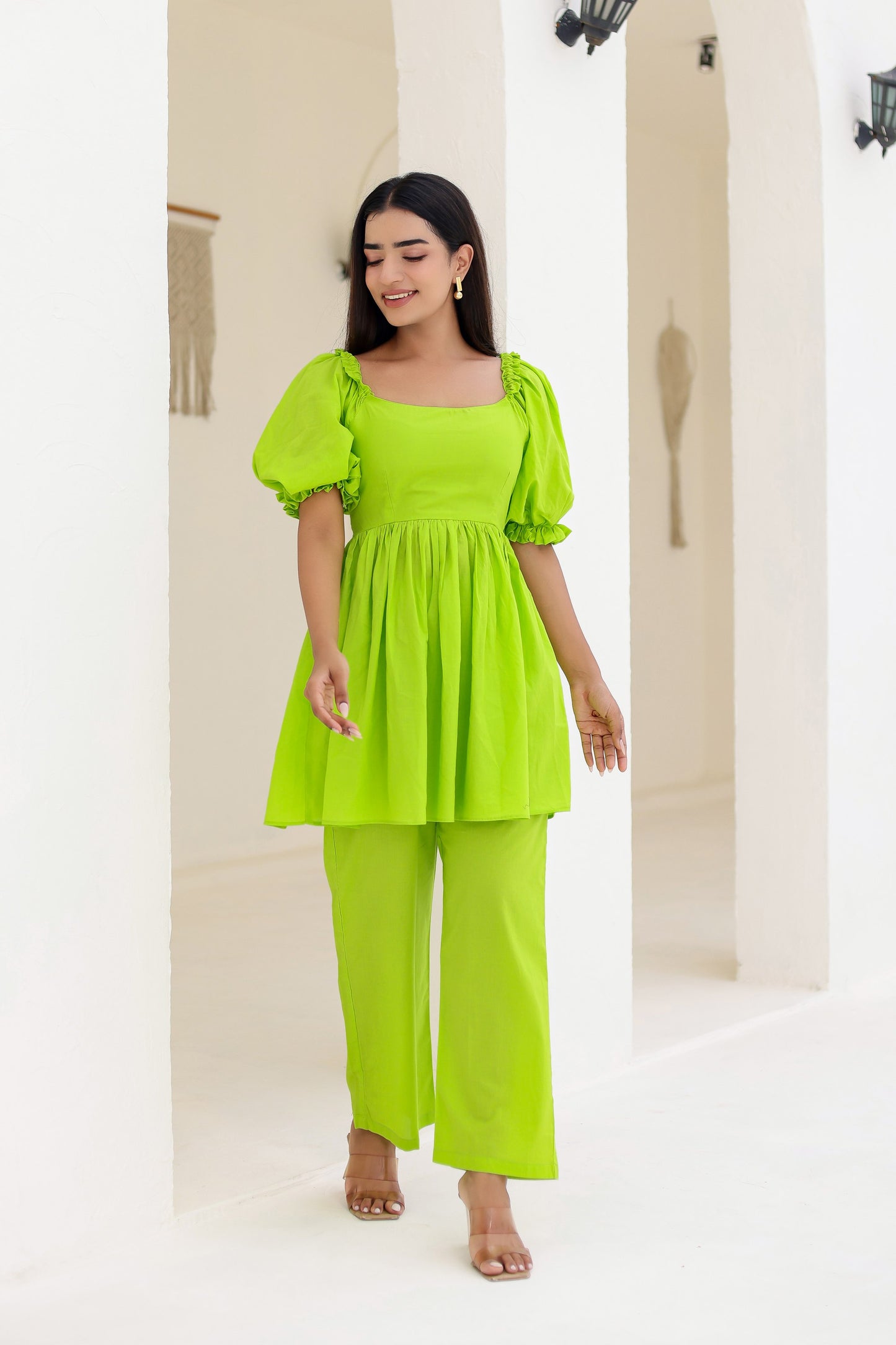 Luna Neon Green Co-ord Set