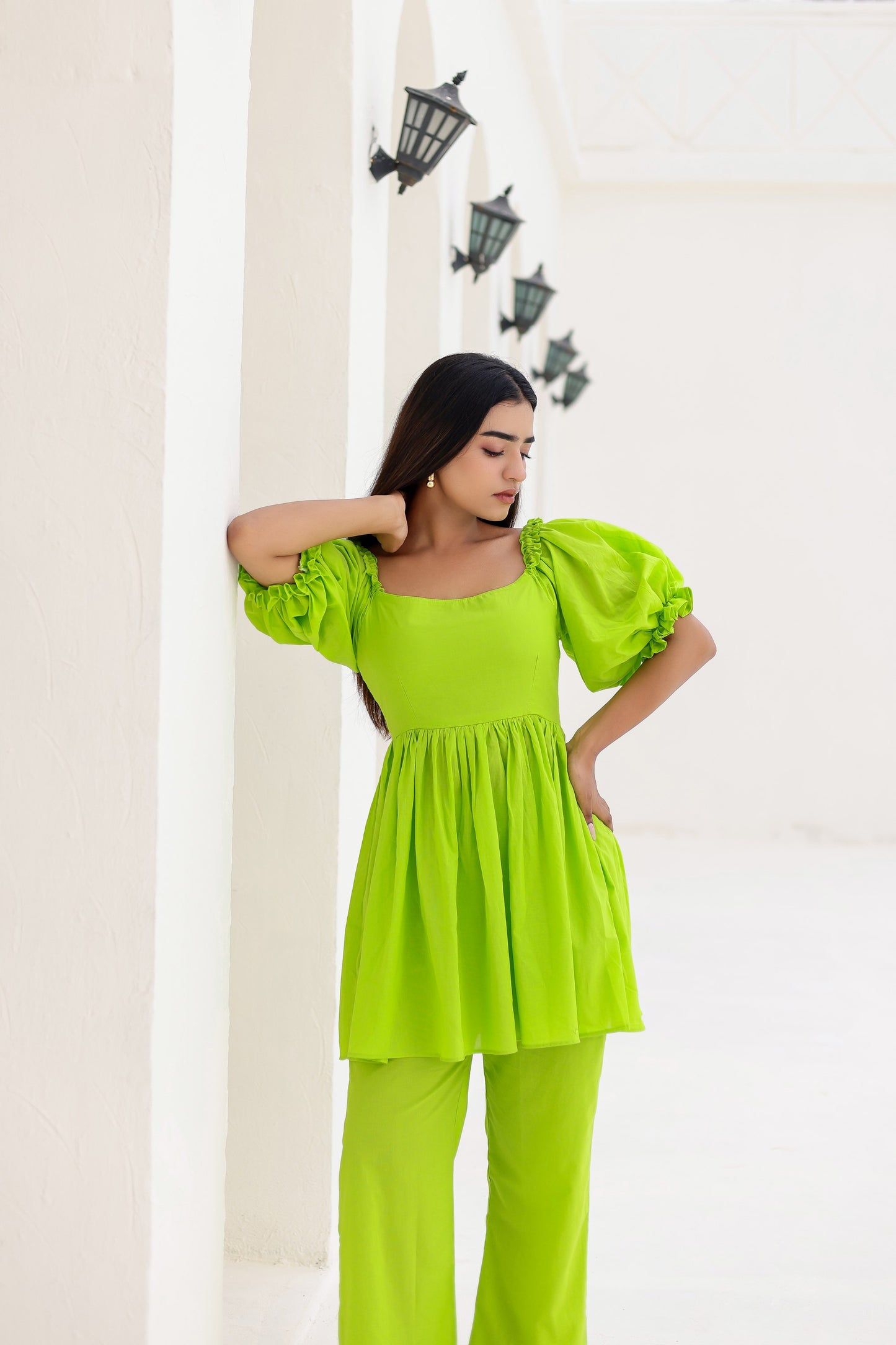 Luna Neon Green Co-ord Set