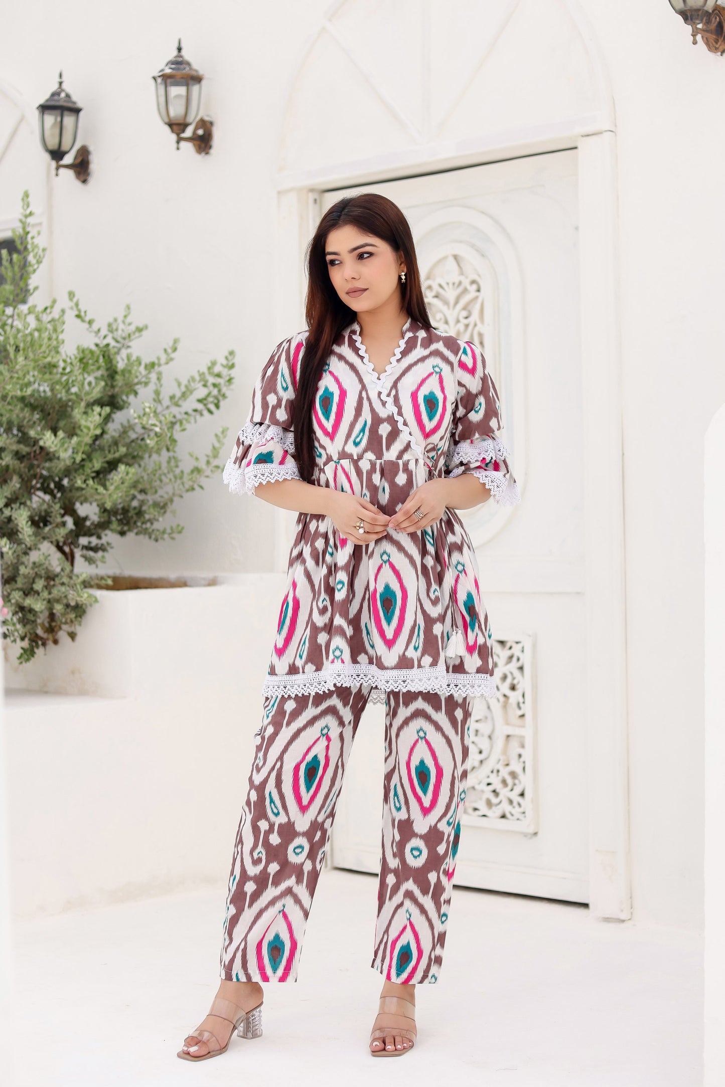 Bella Ikat Printed Co-ord Set