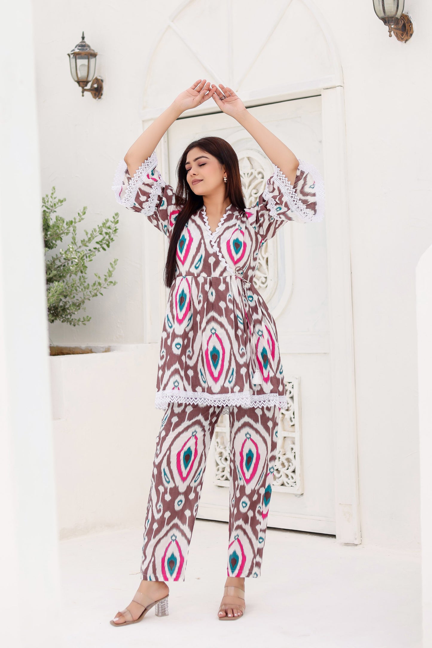 Bella Ikat Printed Co-ord Set