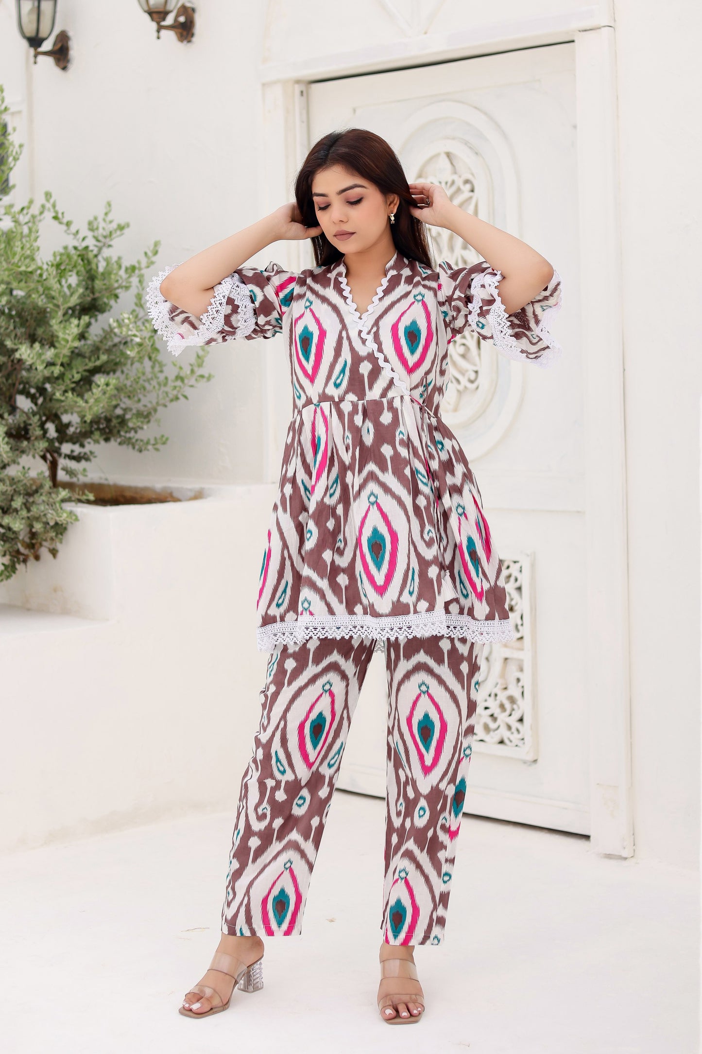 Bella Ikat Printed Co-ord Set