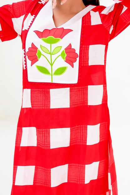 Dreamy Checks Kurta Co-ord Set