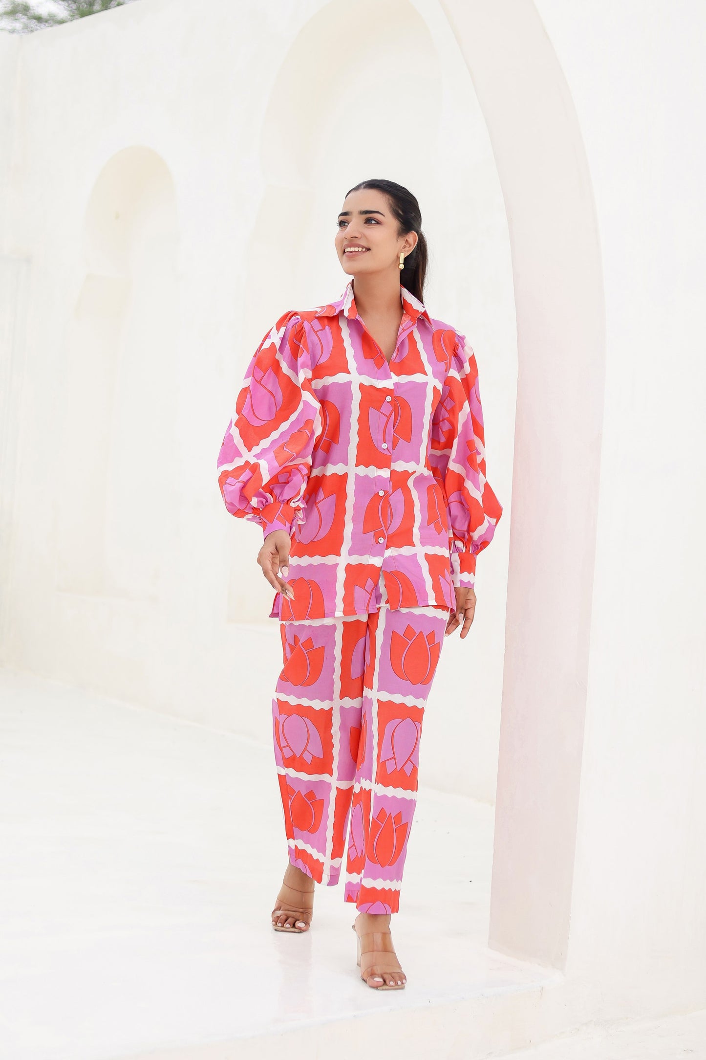 Poppy Printed Cotton Co-ord Set