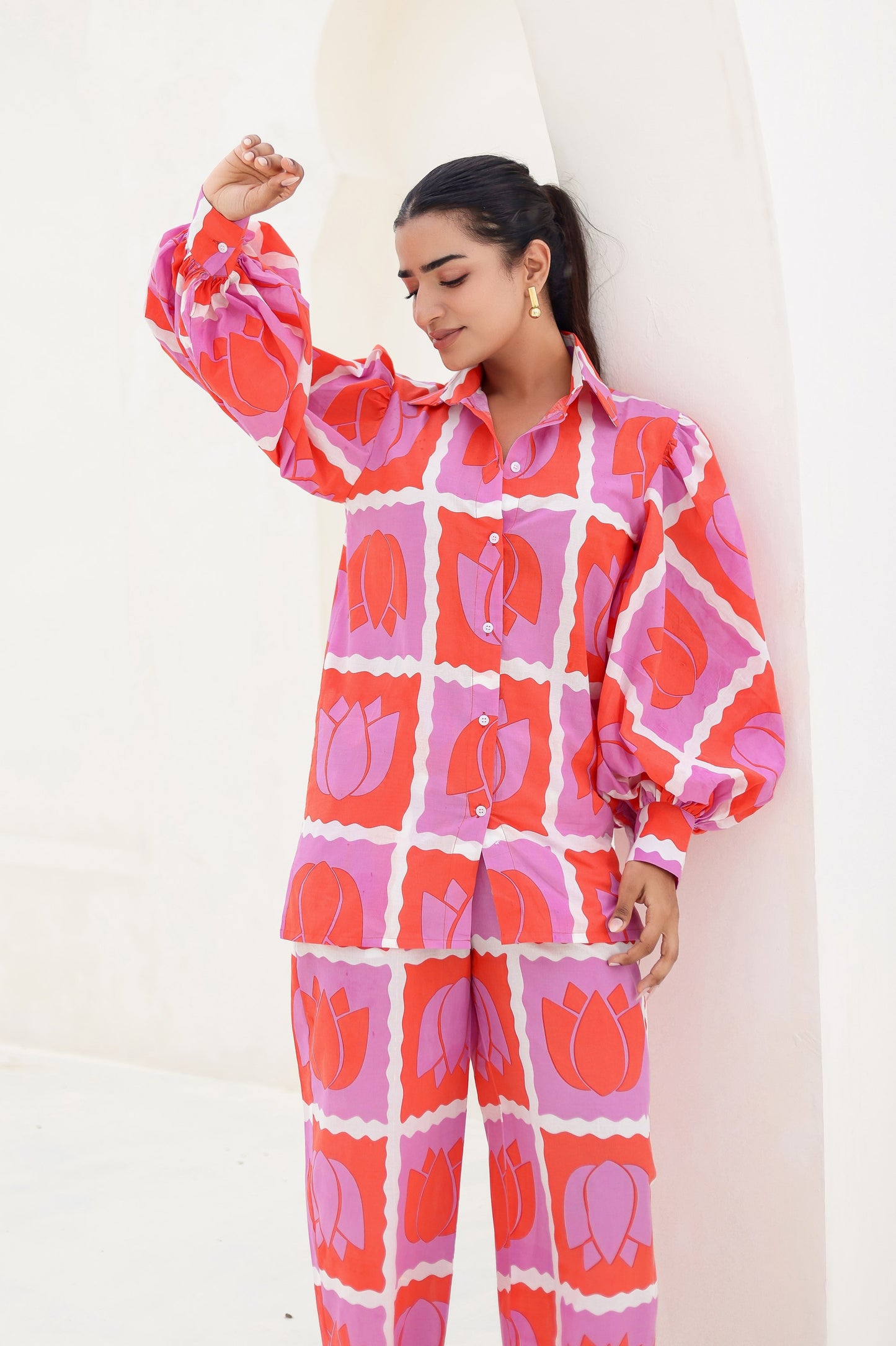 Poppy Printed Cotton Co-ord Set