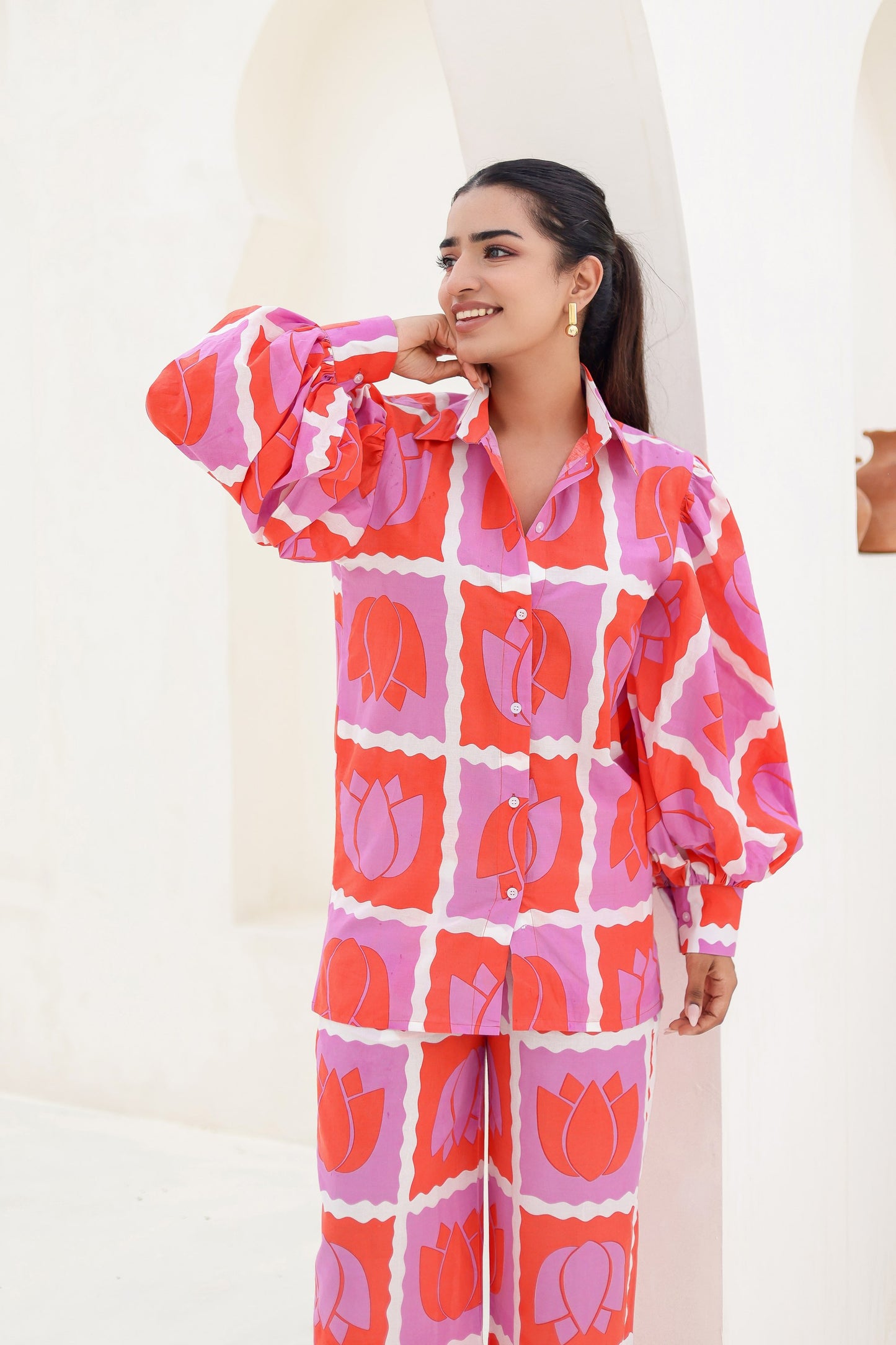 Poppy Printed Cotton Co-ord Set