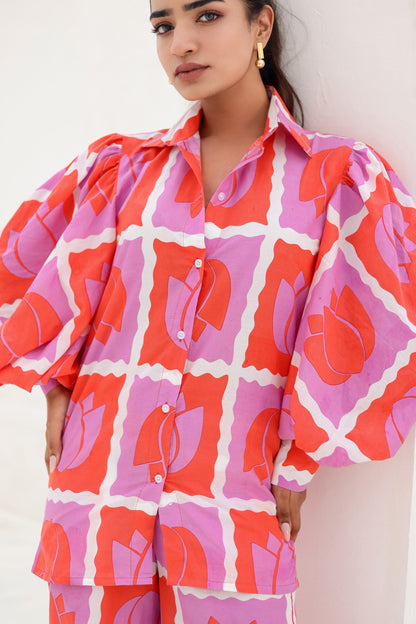 Poppy Printed Cotton Co-ord Set