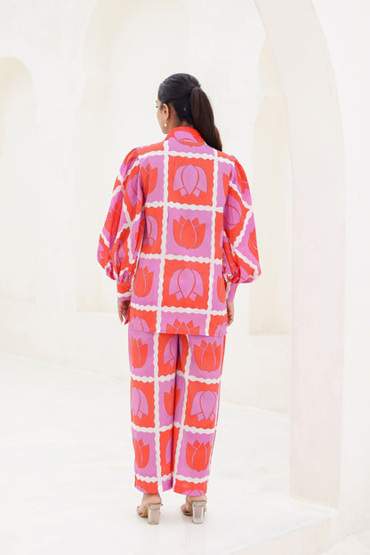 Poppy Printed Cotton Co-ord Set