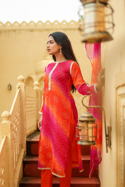 Heer Bhandhani Printed Suit Set