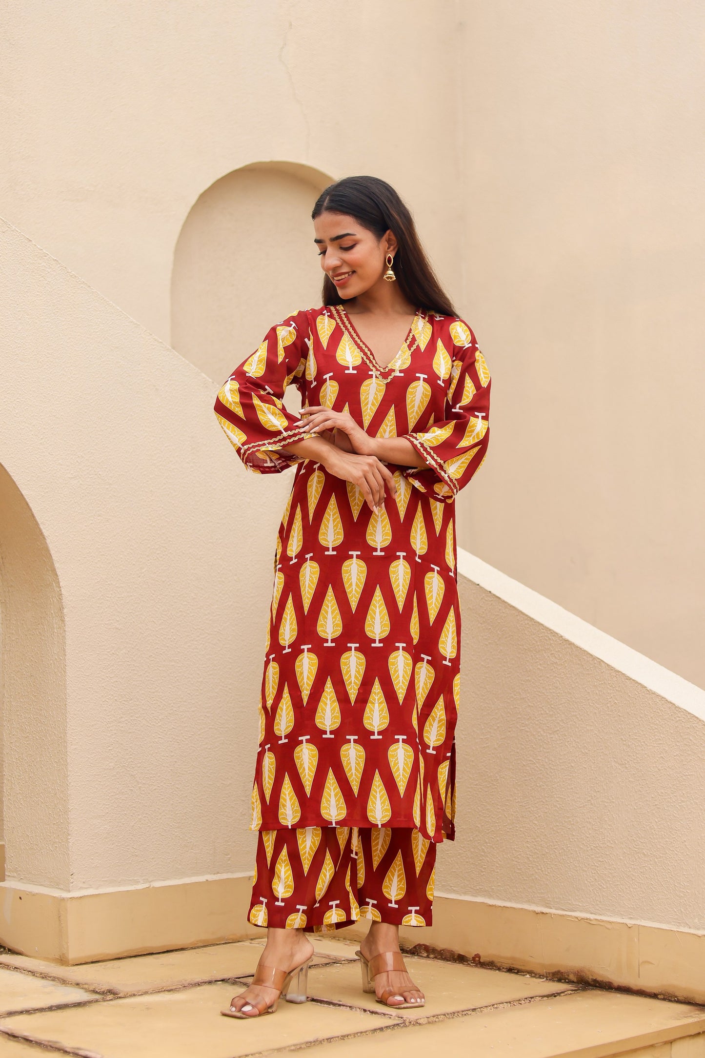 Lahar Printed Muslin Kurta Co-ord Set