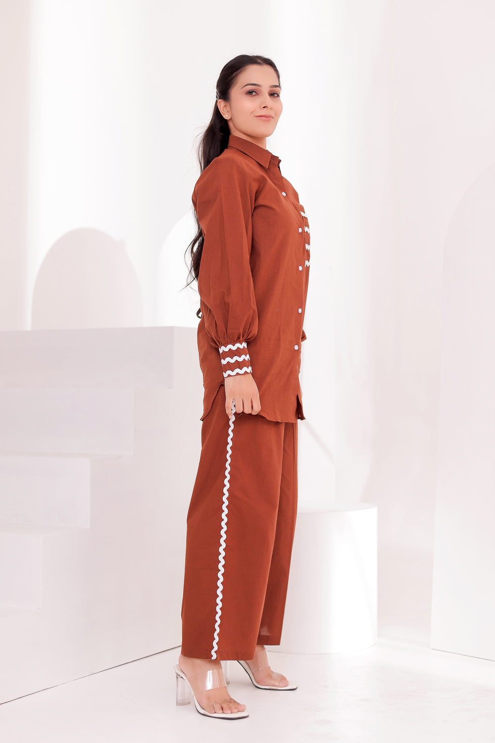Joyful Brown Co-ord Set