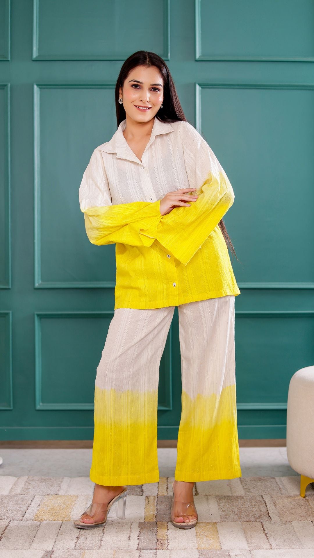 Yellow Ombre Co-ord Set