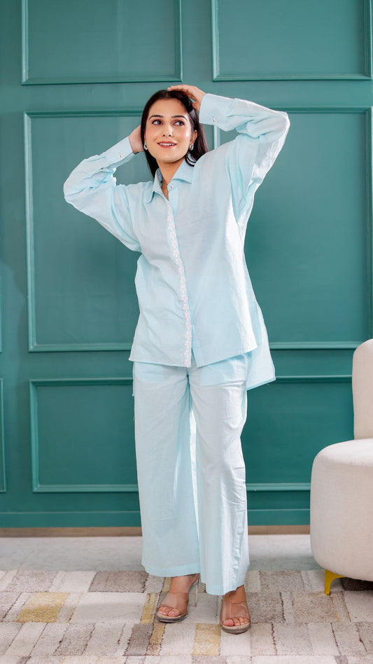 Pastel Blue Co-ord Set