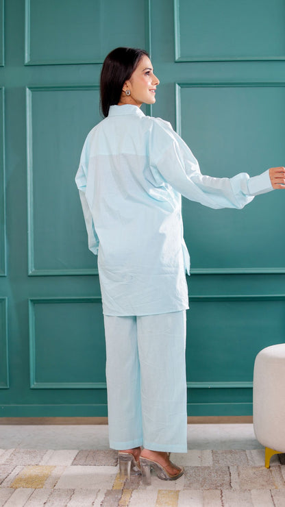 Pastel Blue Co-ord Set