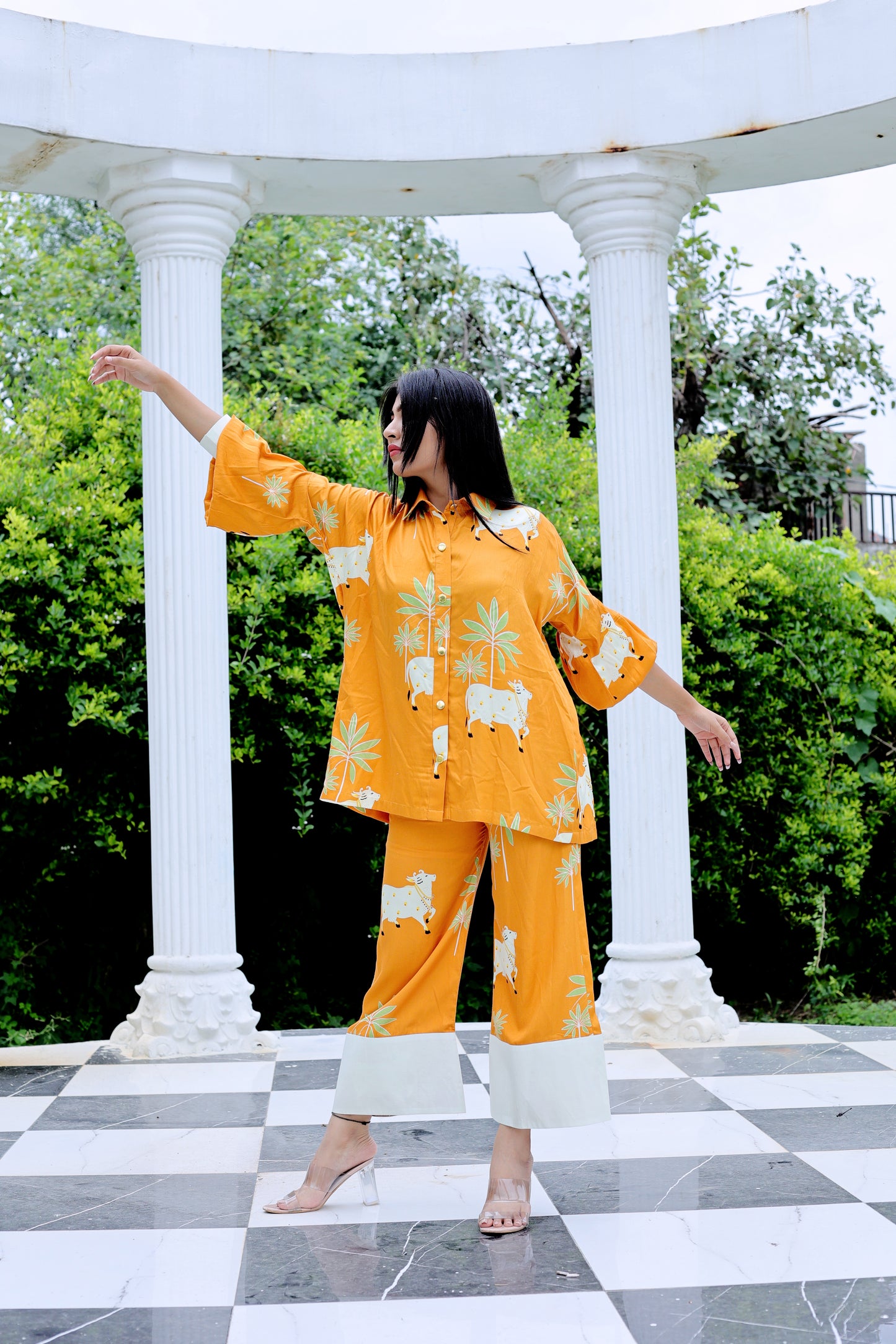 Pichwai Printed Loose Fit Shirt