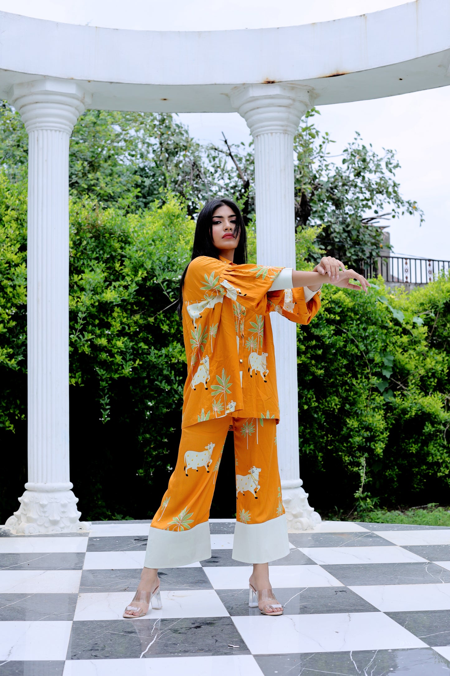 Pichwai Printed Loose Fit Shirt