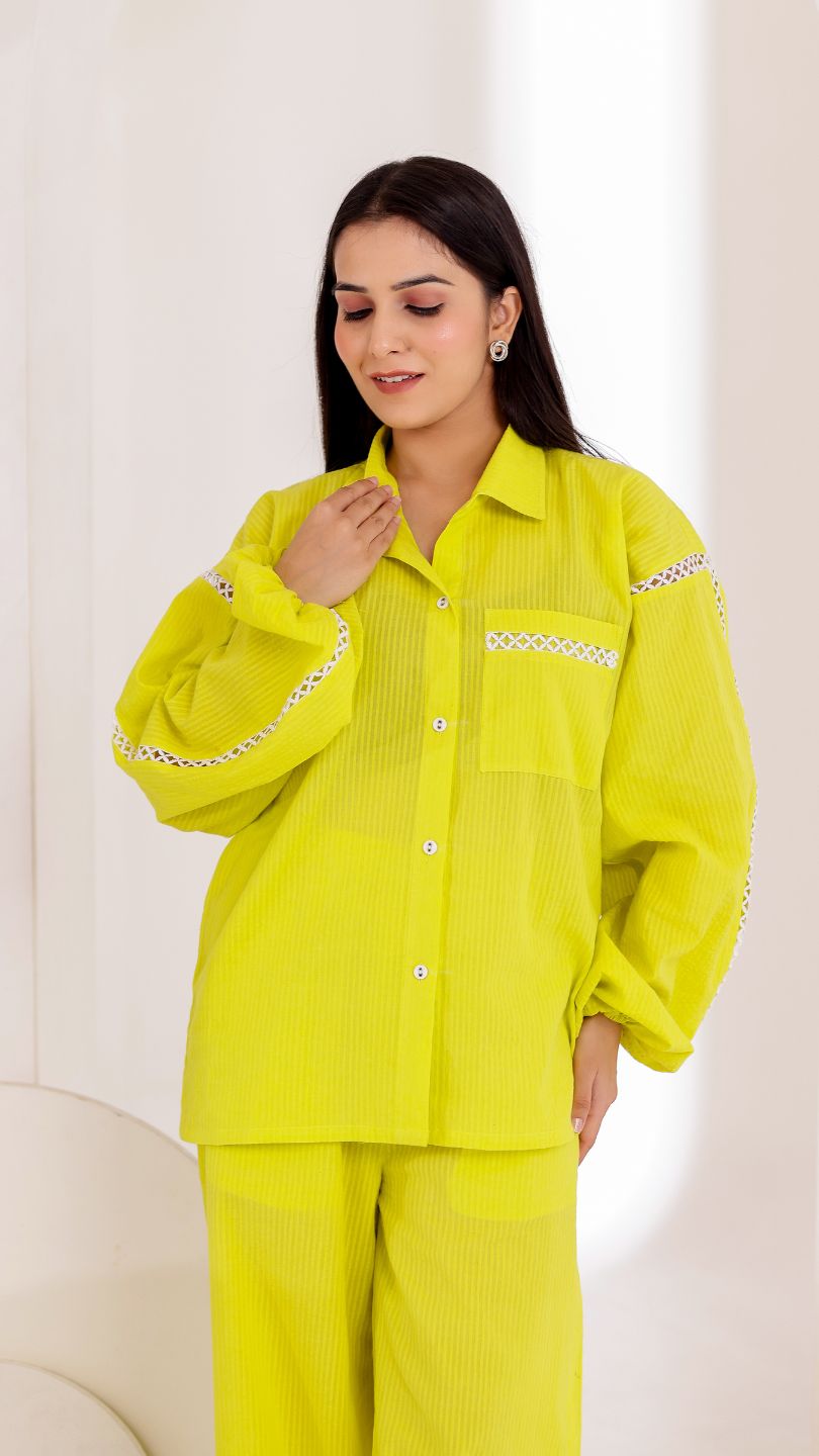 Lime Pop Sher Shakker Co-ord Set