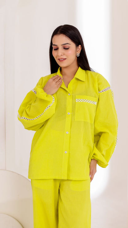 Lime Pop Sher Shakker Co-ord Set