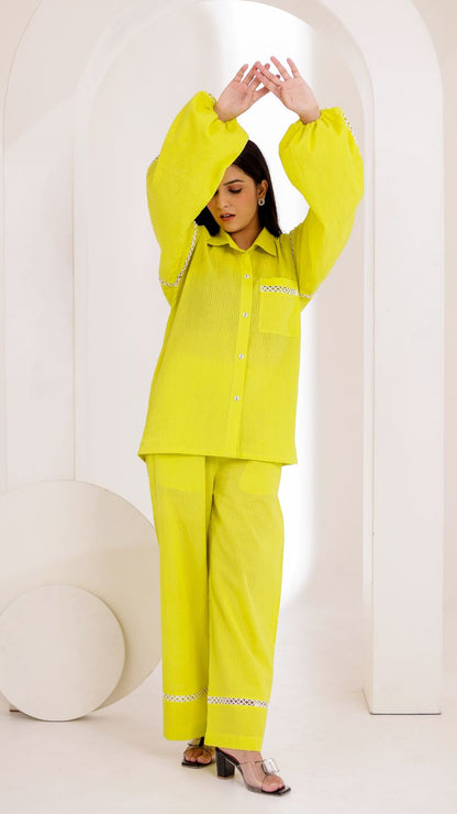 Lime Pop Sher Shakker Co-ord Set