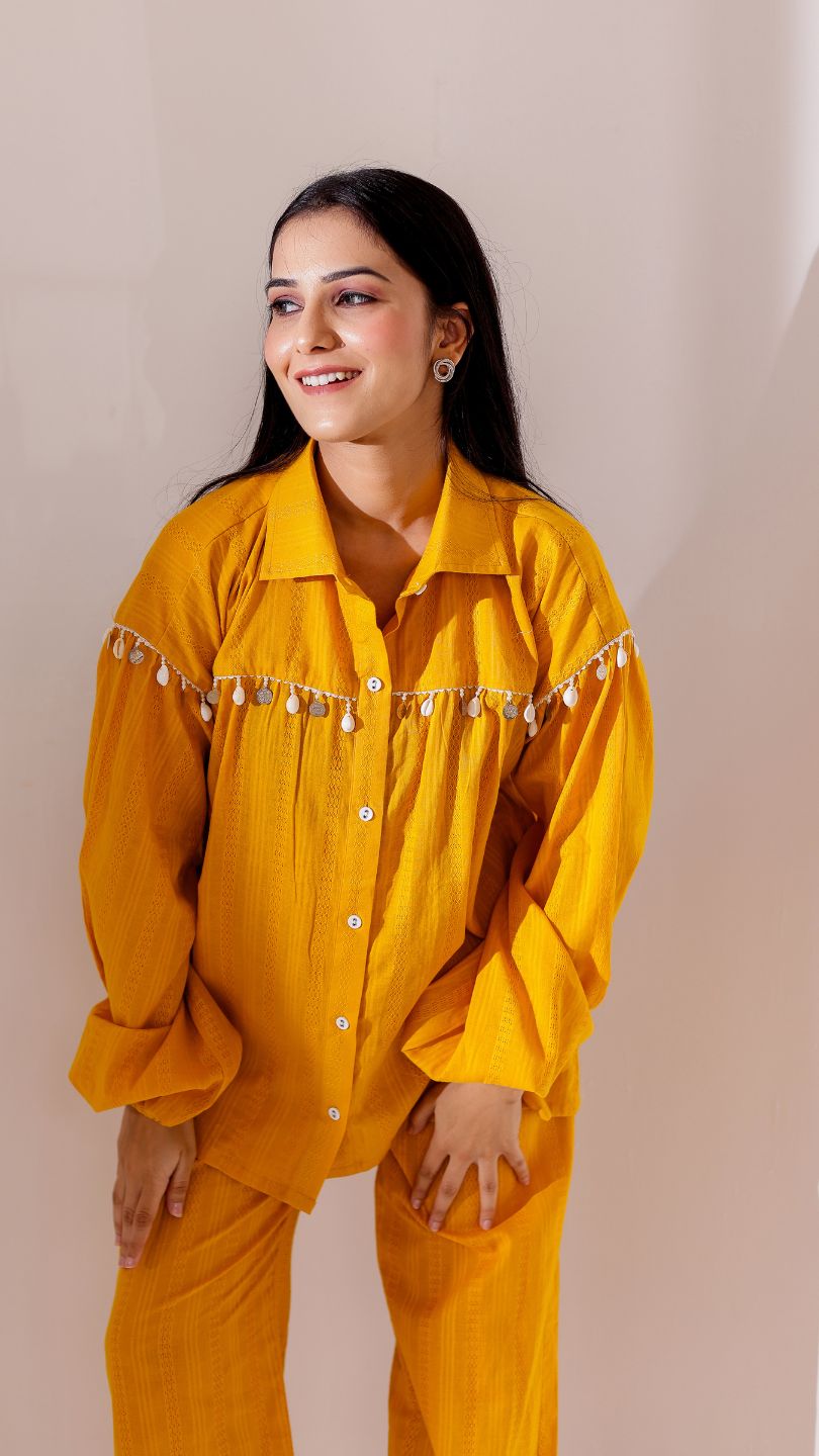 Yellow Assential  Co-ord Set