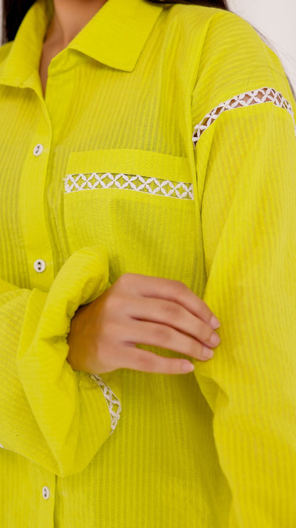 Lime Pop Sher Shakker Co-ord Set