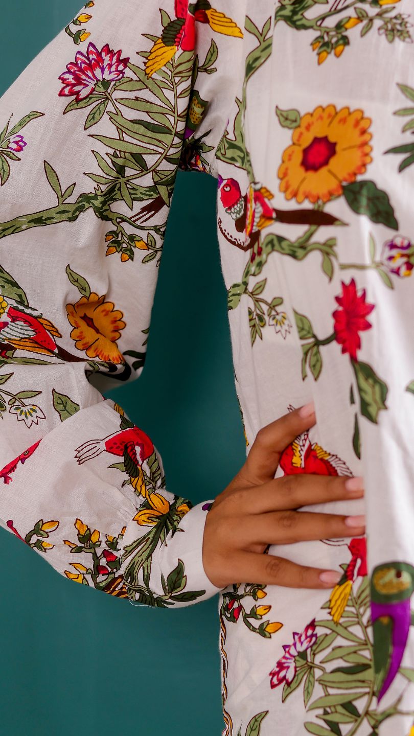 White Oriole Printed Co-ord Set