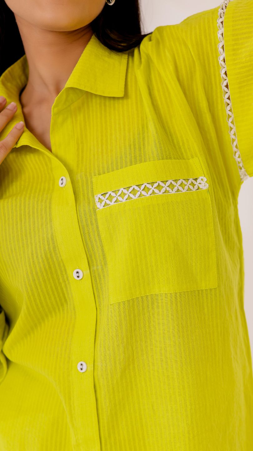 Lime Pop Sher Shakker Co-ord Set