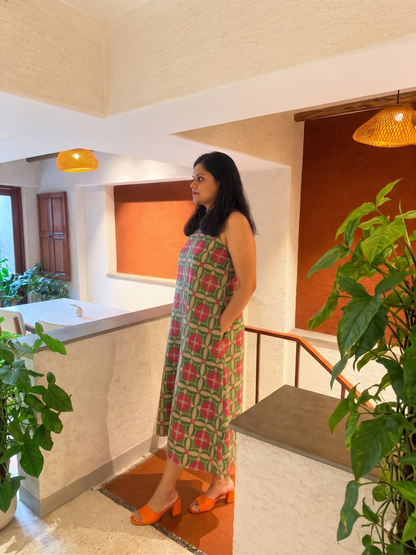 Mayra Printed A-Line Dress