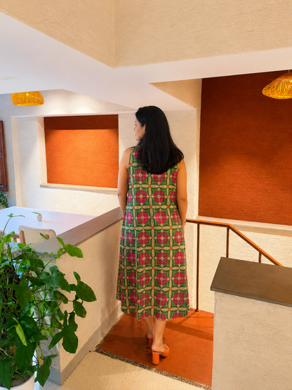 Mayra Printed A-Line Dress
