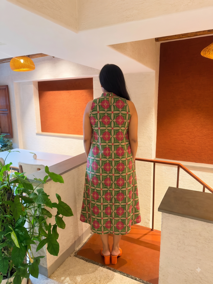 Mayra Printed A-Line Dress