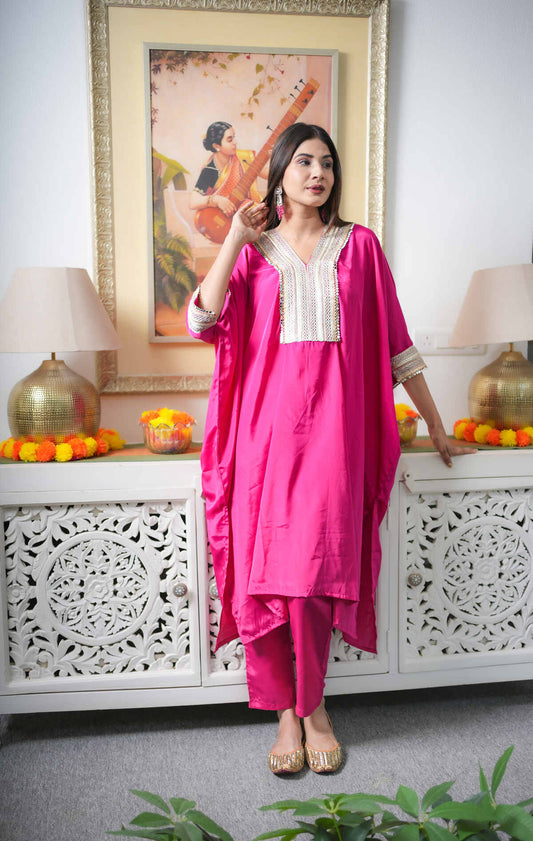 Pink Kaftaan Co-ord Set