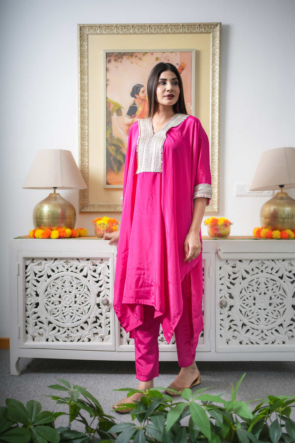 Pink Kaftaan Co-ord Set