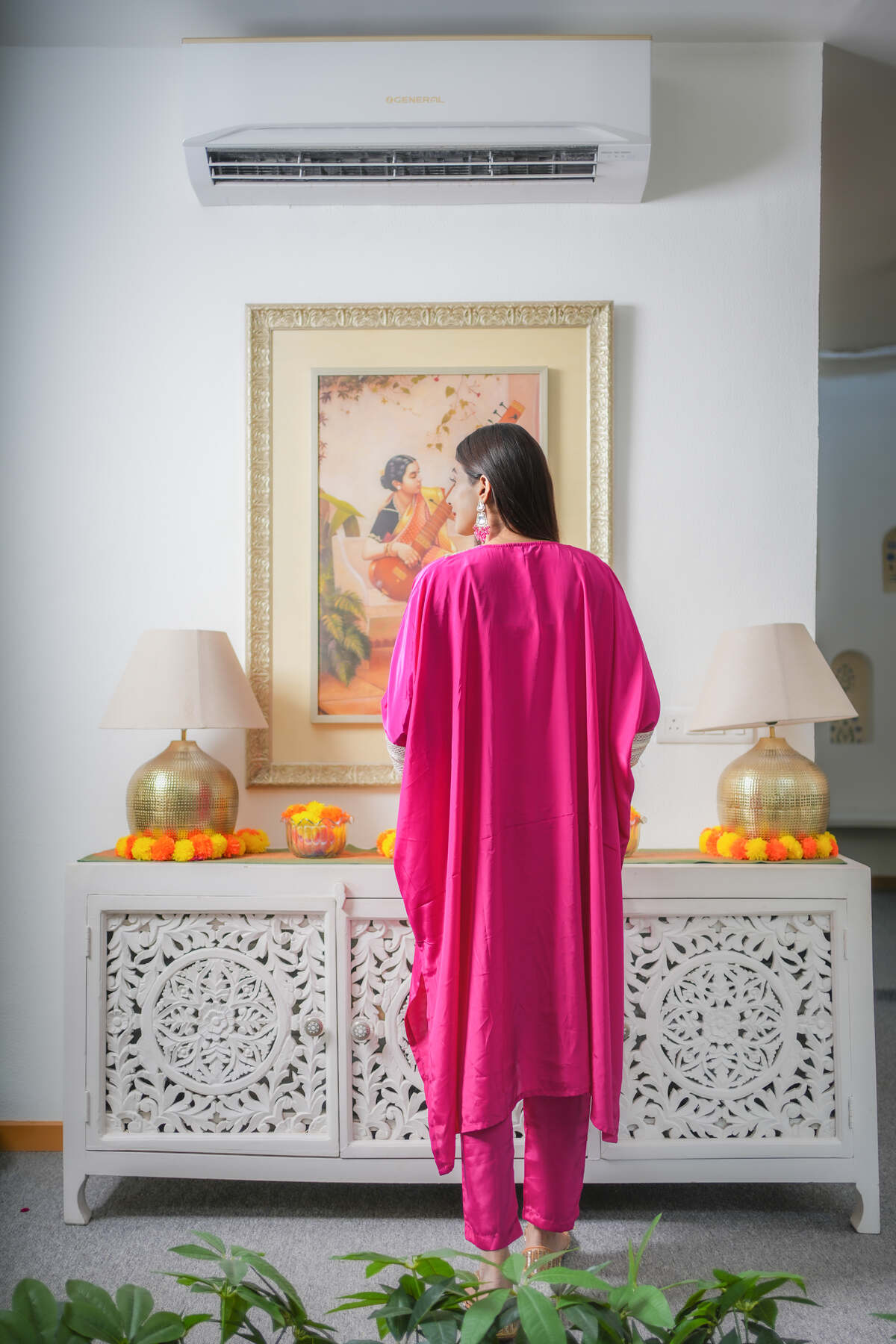 Pink Kaftaan Co-ord Set